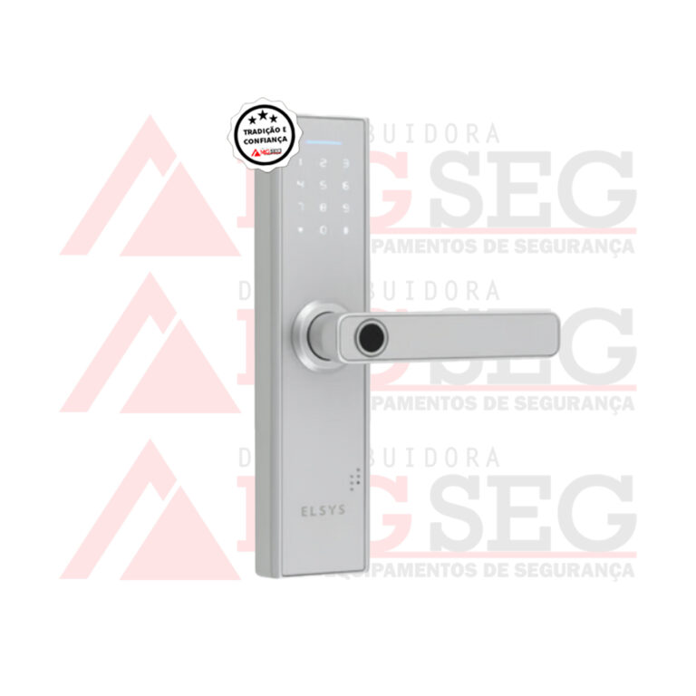 02 Fechadura Digital de Embutir com Biometria ELSYS